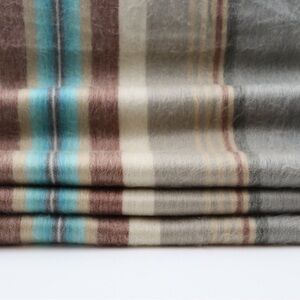 Luxury Alpaca Wool Blanket Striped Blanket